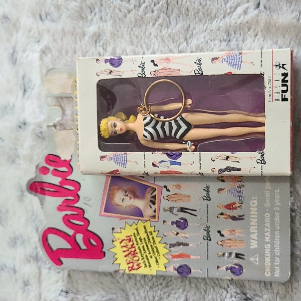 1995 Original Barbie Basic Fun Keychain